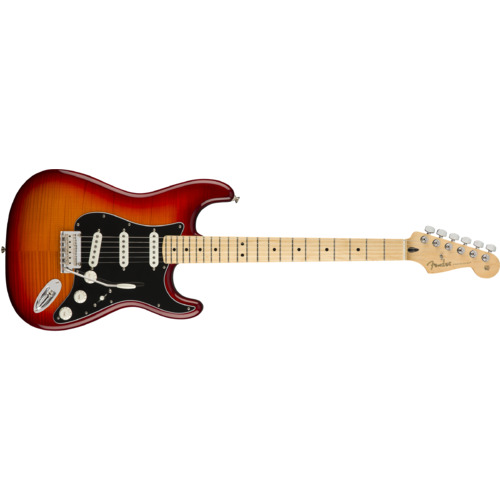Fender Player Series Stratocaster Plus Top Electric Guitar in Aged Cherry Burst