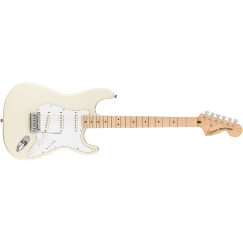 Squier Affinity Series™ Stratocaster®, Maple Fingerboard, White Pickguard, Olympic White