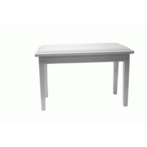 Beale BPB110WH Basic Duet Piano Bench with Storage in White colour