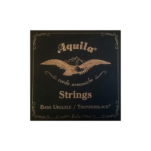 Aquila Thunder Black 4-String Bass Uke String Set