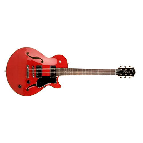Godin Montreal Premiere Model Guitar H-H in Trans Red with Bigsby