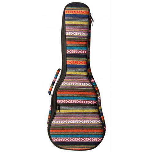 On-Stage Deluxe Tenor Ukulele Bag in Multi-Colour Striped Design