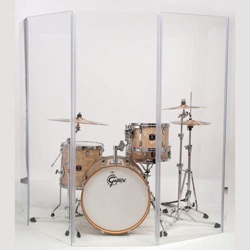 Gibraltar 5-Piece Acrylic Drum Sound Shield (55FT x 10FT)