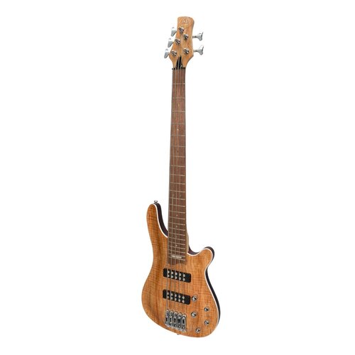 J&D Luthiers '20 Series' 5 String Contemporary Active Electric Bass Guitar (Natural Satin)