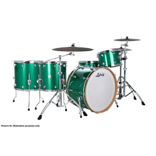 Ludwig Continental Zep Set Plus Shell Pack - Green Sparkle