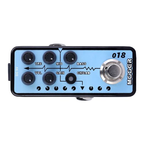 Mooer Custom 100 018 Plexi Boutique Signature Amp Digital Micro Preamp Guitar Effects Pedal