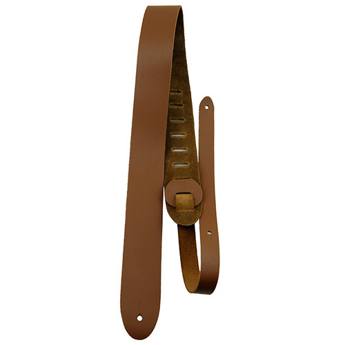 Perris 2" Basic Tan Leather Guitar Strap with Leather ends