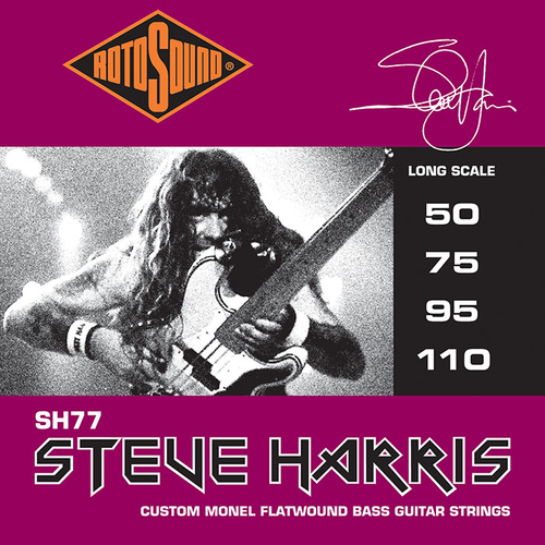 RotoSound SH77 Steve Harris Monel Flatwound Bass Strings