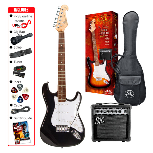 SX Electric Guitar & Amplifier Package - 3/4 Size