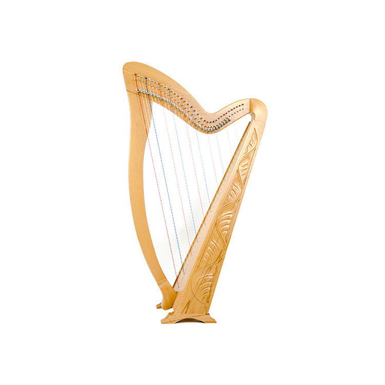 Celtic Harp 22 Strings with Brass Levers with Free Padded Bag and Strings 