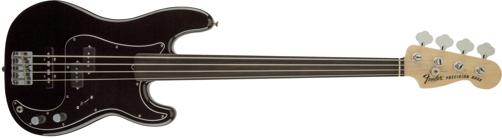 Fender TONY FRANKLIN P-BASS FRETLESS RW Black Bass Guitar in Case