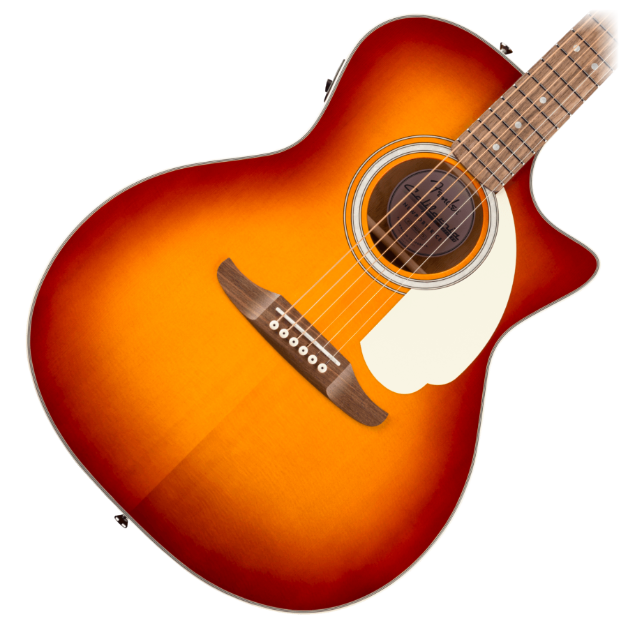 Fender California Deluxe Newporter CE, Walnut Fingerboard - Sienna Sunburst