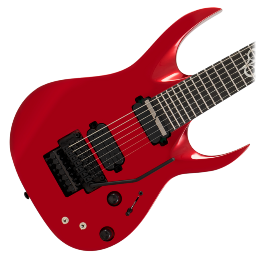Solar A1.7FRCAR Sustainiac Plus 7 String Guitar – Candy Apple Red Metallic Gloss