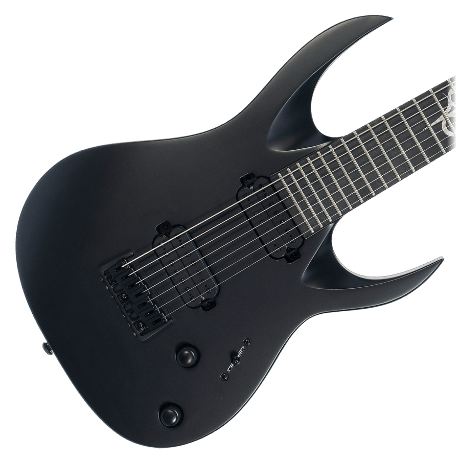 Solar A2.7C 7 String Guitar – Carbon Black Matte