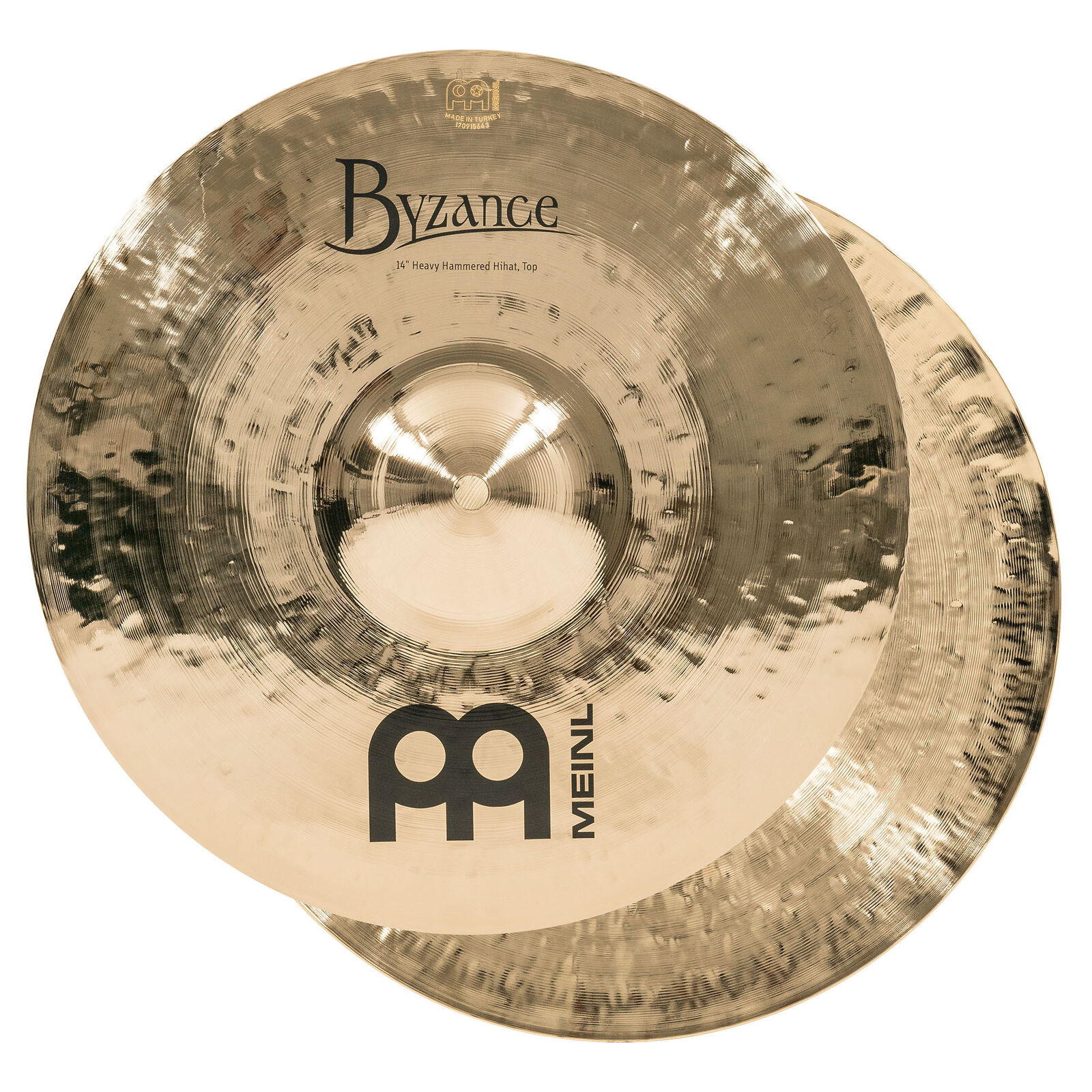 Hi Hats: Byzance Brilliant, Heavy Hammered, 14"