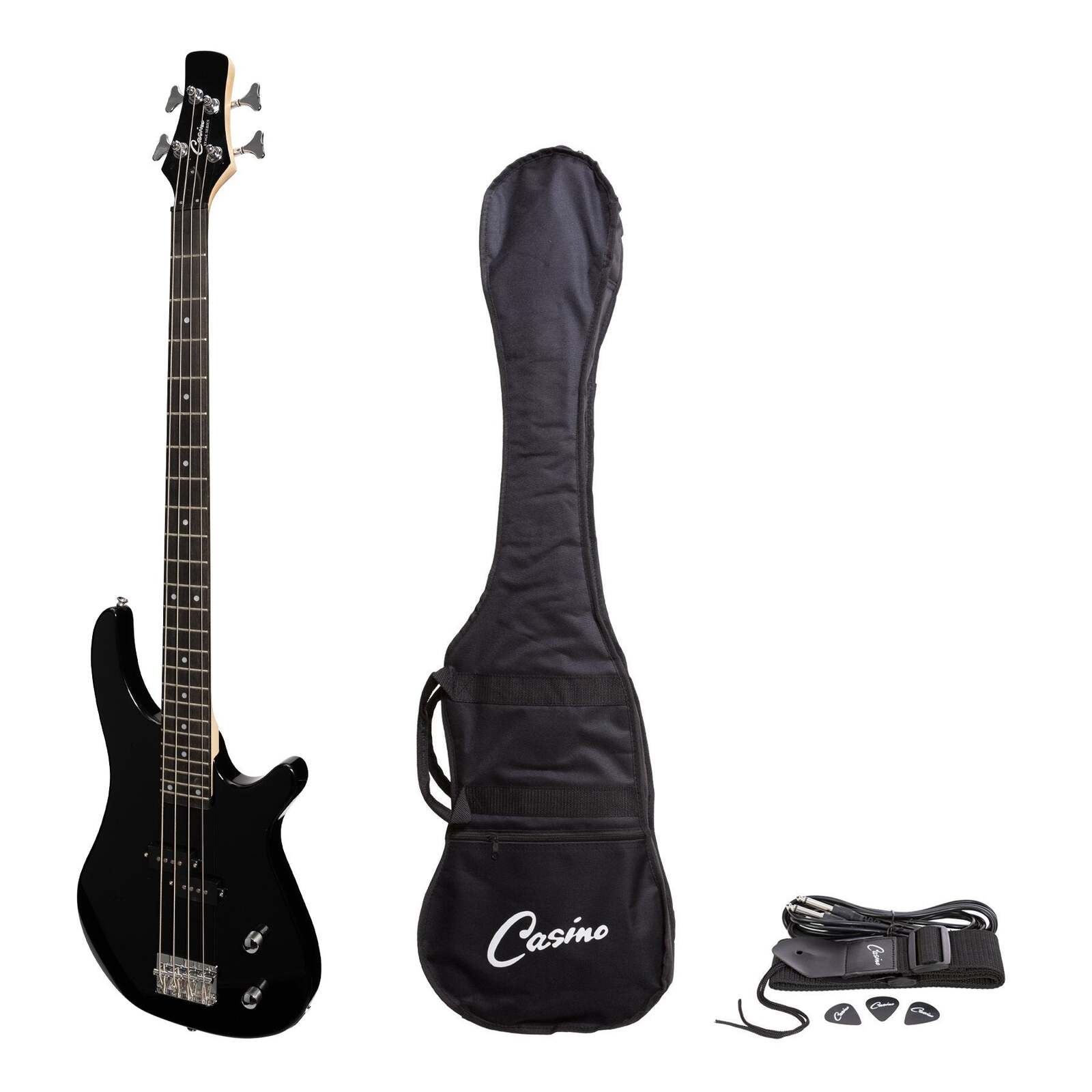 '24　Set　Series'　Guitar　Electric　Bass　Tune-Style　Casino　(Black)