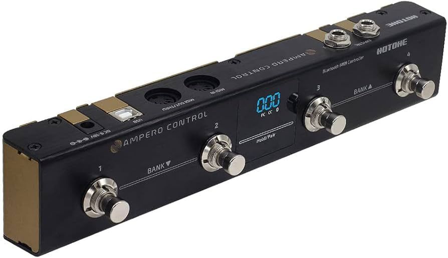 Hotone Ampero Control - Wireless BT 4 Button Midi Footswitch