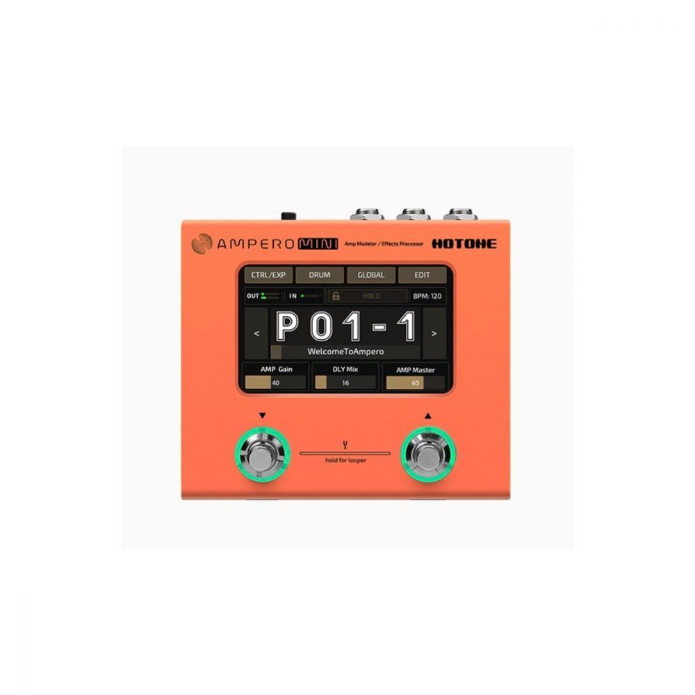 Hotone Ampero Mini Guitar FX Pedal (Orange)