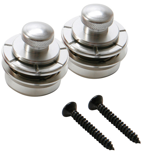 Hennessey Solid Brass Strap Locks in Chrome 1 Pair