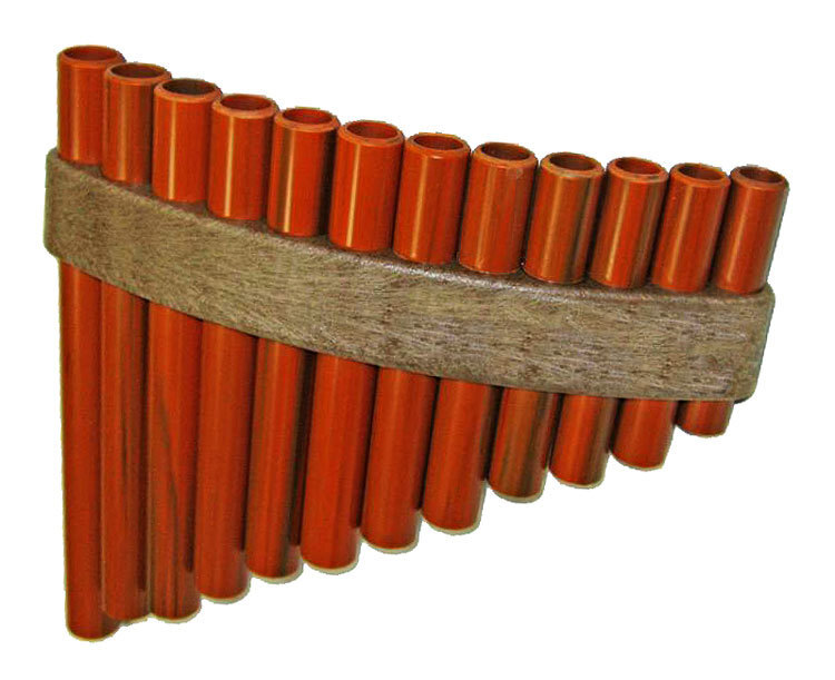 Opus Percussion 12-Hole Handmade Pan Flute with Storage Cover