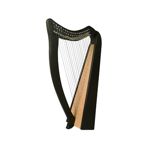 Black Harp Series Pixie 19 String Standing with Bag