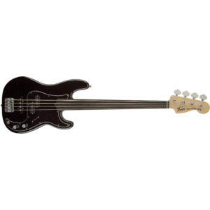 Fender TONY FRANKLIN P-BASS FRETLESS RW Black Bass Guitar in Case
