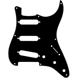 Fender Pickguard Stratocaster S/S/S 8-Hole Mount Black