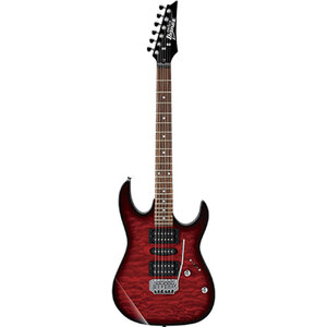 Ibanez RX70QA TRB Electric Guitar in Transparent Red Burst in Transparent Red Burst