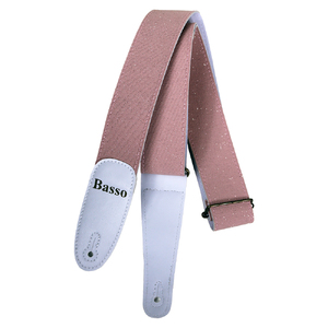 Basso Guitar Strap-Porous Light Pink EX42