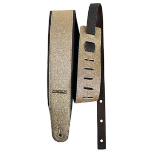 Basso Guitar Strap-Glitter Classic Light Gold CLA45