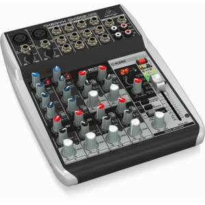 Behringer Xenyx QX1002USB Premium 10-Input, 2-Bus Mixer with KLARK TEKNIK Multi-FX Processor &amp; USB/Audio Interface
