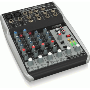 Behringer Xenyx Q802USB Premium 8-Input, 2-Bus Mixer with USB/Audio Interface