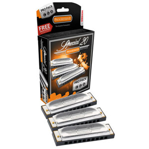 HOHNER SPECIAL 20 - MULTI BOX OF 3 - KEYS C G A