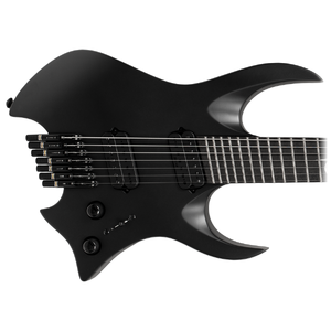 Solar H2.7C Headless 7 String Carbon Black Electric Guitar