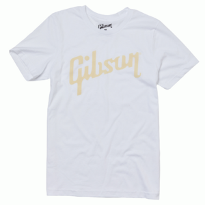 The Gibson Distressed Logo Tee (White) Small