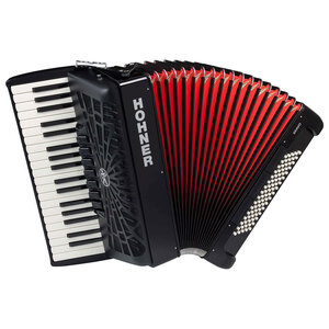 Hohner Bravo III 80 Bass Chromatic Accordion In Black