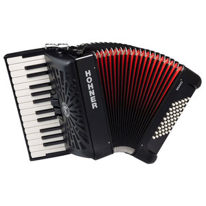 Hohner Bravo II 48 Bass Chromatic Accordion In Black