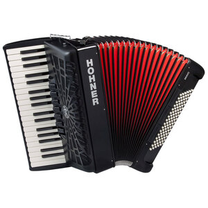 Hohner Bravo III 96 Bass Chromatic Accordion In Black