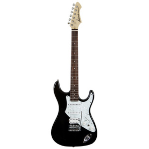 Aria 714-STD Series Electric Guitar in Black