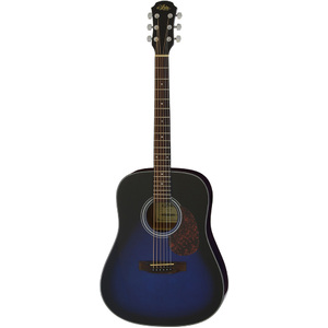 Aria ADW-01 Series Dreadnought Acoustic Guitar in Blue Shade Gloss Finish