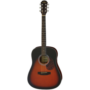 Aria ADW-01 Series Dreadnought Acoustic Guitar in Brown Sunburst Gloss Finish