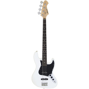 Aria STB-JB/B Series Electric Bass Guitar in White