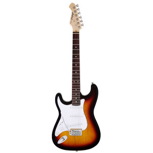 Aria STG-003 Series Left Handed Electric Guitar in 3-Tone Sunburst