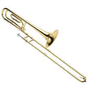 JMichael TB550M Tenor Bass Trombone (Bb/F) in Clear Lacquer Finish