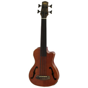 Aria AU-Series Fretless AC/EL Bass Ukulele with Cutaway