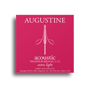 Augustine Phosphor Bronze Extra Light Gauge Guitar String Set (11-52)