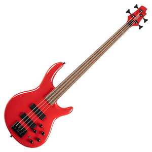 Cort C4 Deluxe 4 String Electric Bass - Candy Red