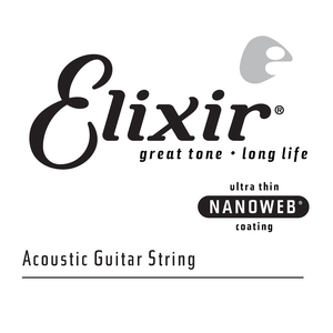 Elixir 14125 Nanoweb Phosphor Bronze Single 025