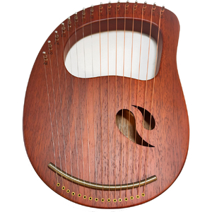 Opus 16-String Diatonic Wooden Lyre in Natural Finish