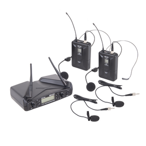 Eikon WM700DHA Belt-Pack with Headset &amp; Lapel Dual Wireless System 516-562Mhz